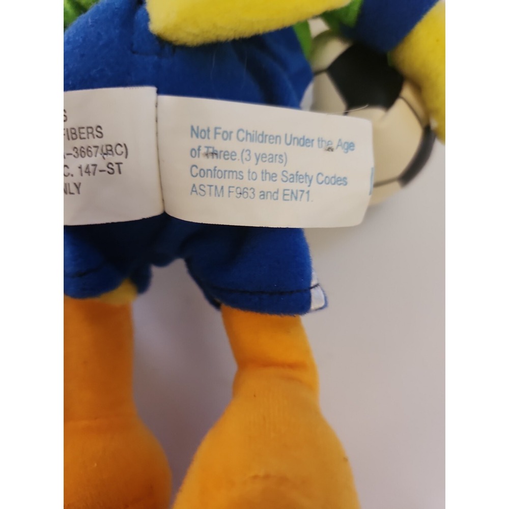 Tweety Bird Soccer Plush Toy Stuffed animal Toy 15" Yellow Bird pre-owned Toys - Picture 5 of 6